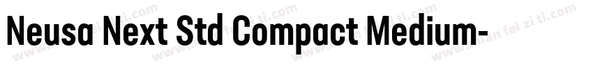 Neusa Next Std Compact Medium字体转换